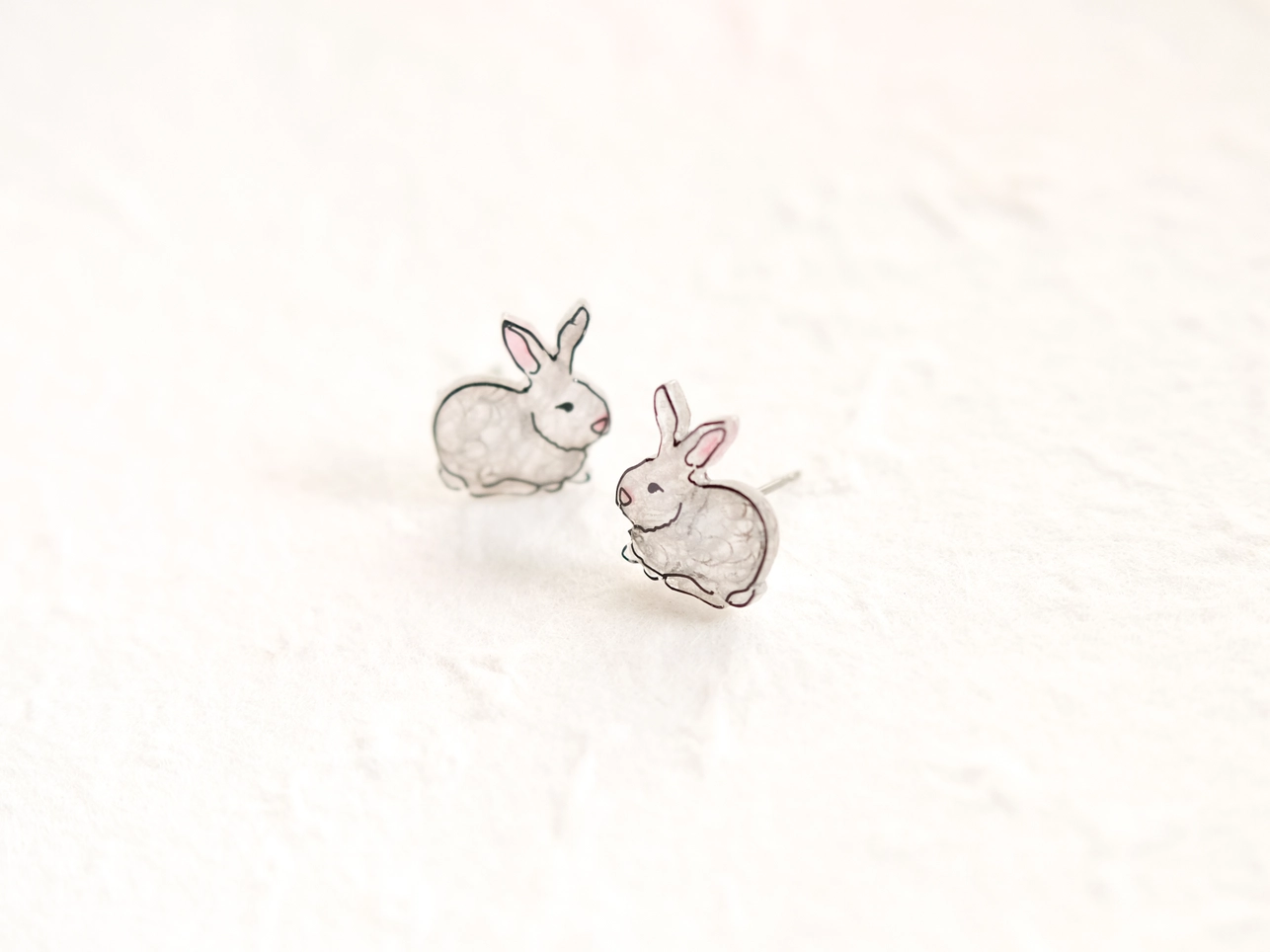 Cute Bunny Rabbit Stud Earrings