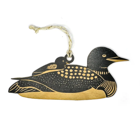 Wooden Loon Ornament