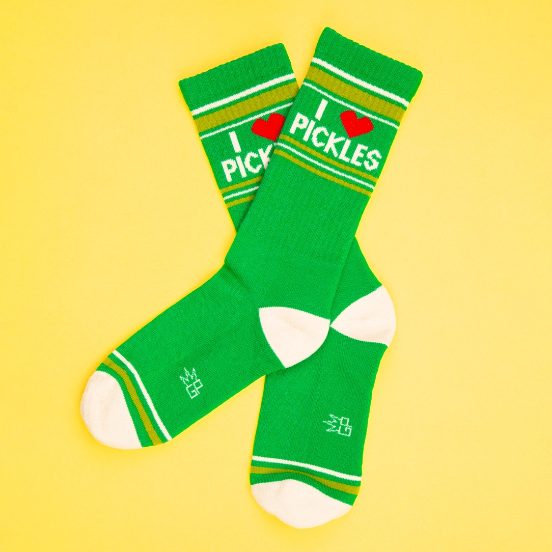 I Love Pickles Crew Socks