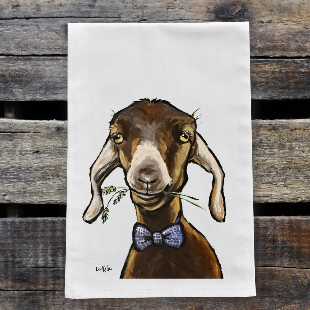 Goat Bowtie Kitchen Towel