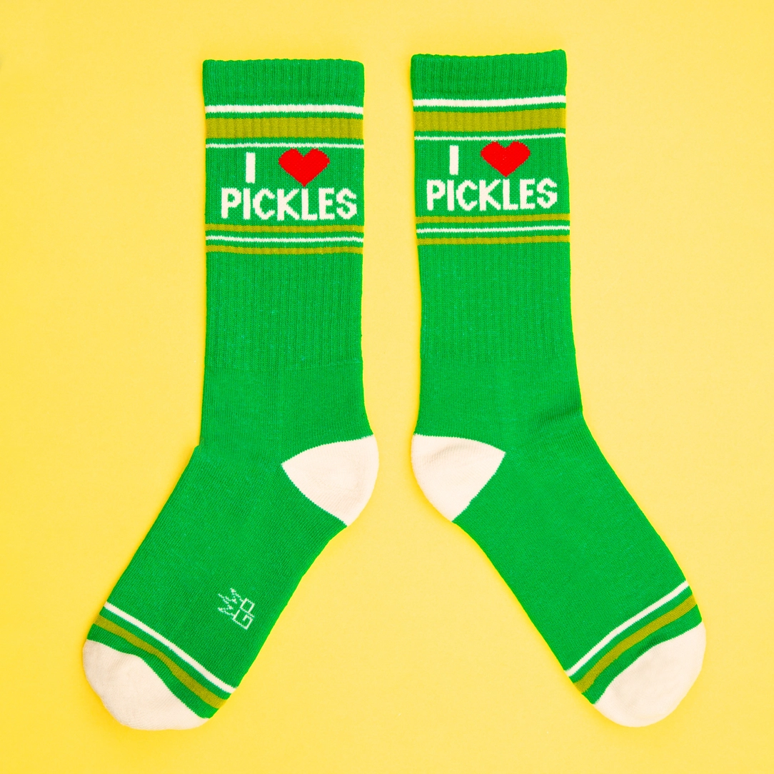 I Love Pickles Crew Socks