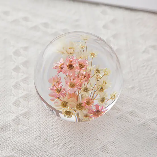 Natural Flower Glass Resin - Mixed Daisy