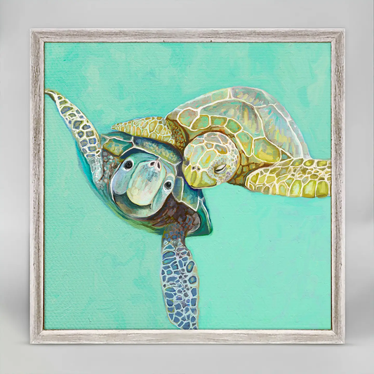 Sea Turtle Honeymoon Mini Canvas