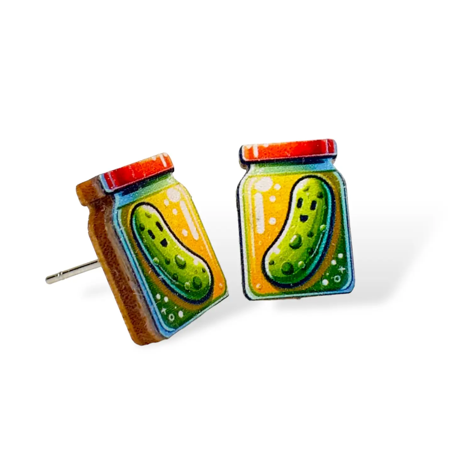 Pickle Jar Stud Earrings