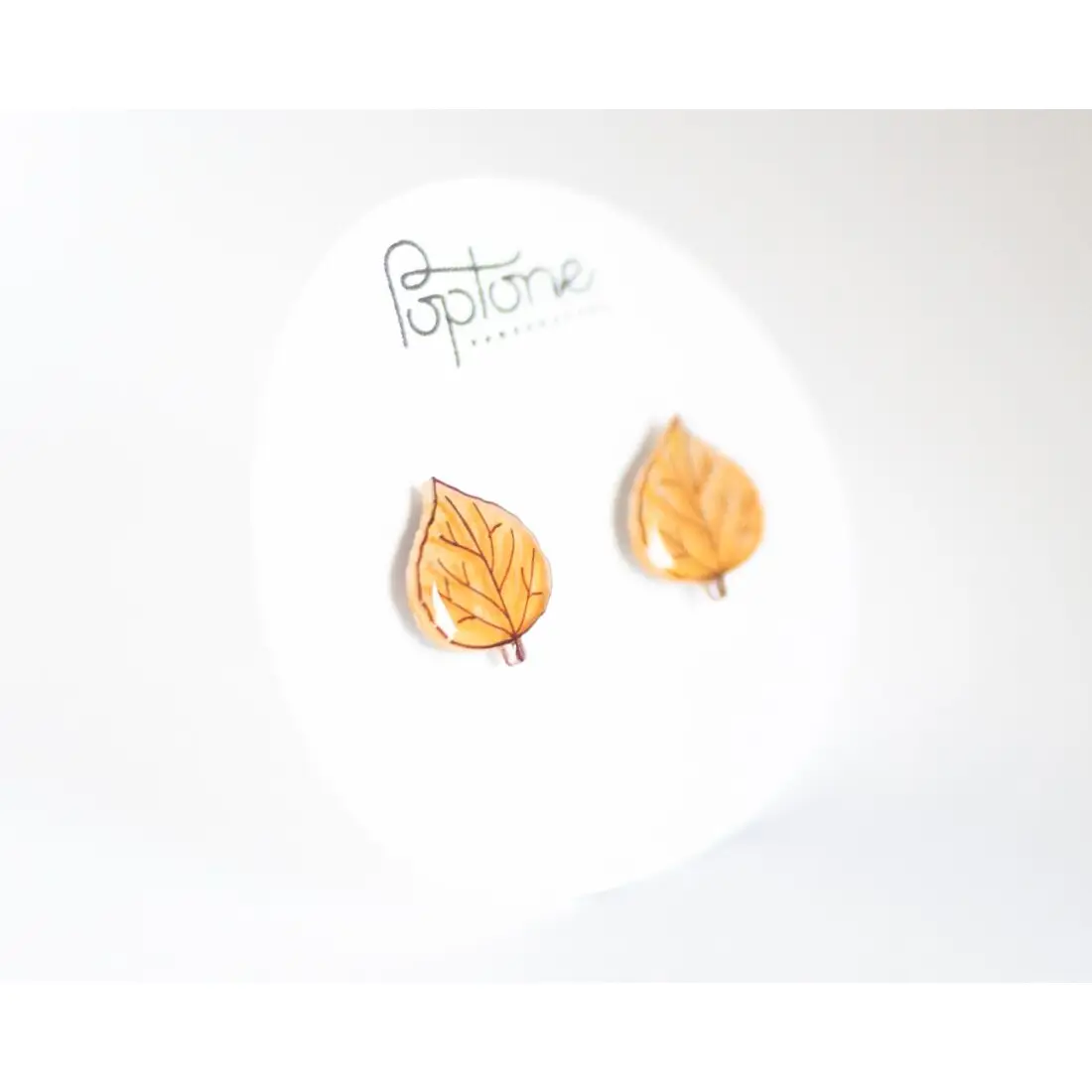 Aspen Leaf Stud Earrings