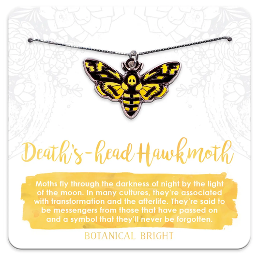 Death's Head Hawkmoth Charm Necklace