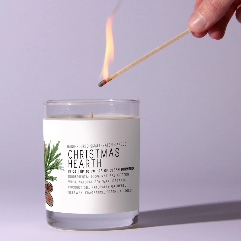 Candle - Christmas Hearth