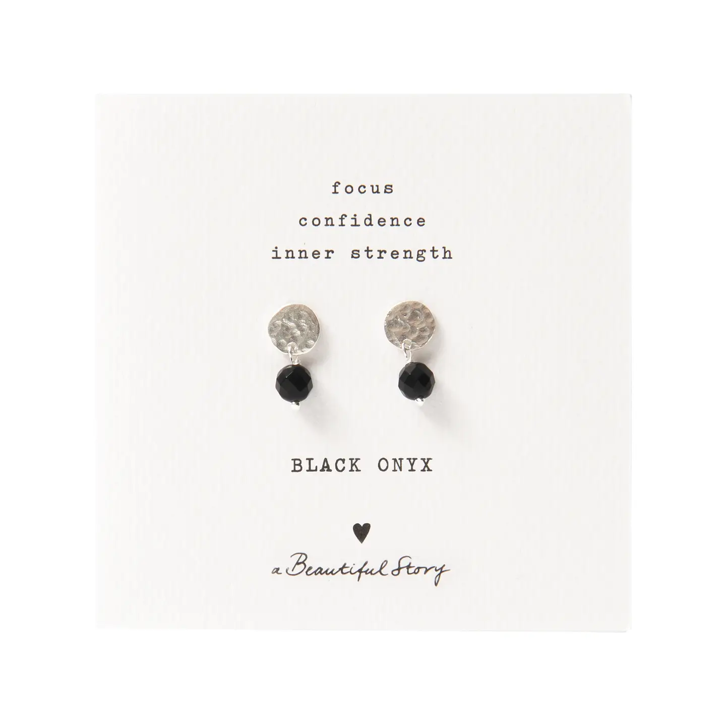 Mini Coin Gemstone Earrings Silver