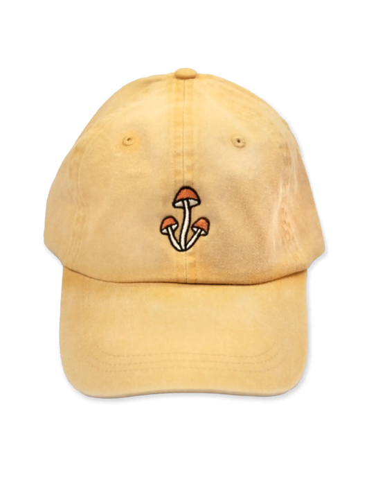 Shroom Baseball Hat - Mustard