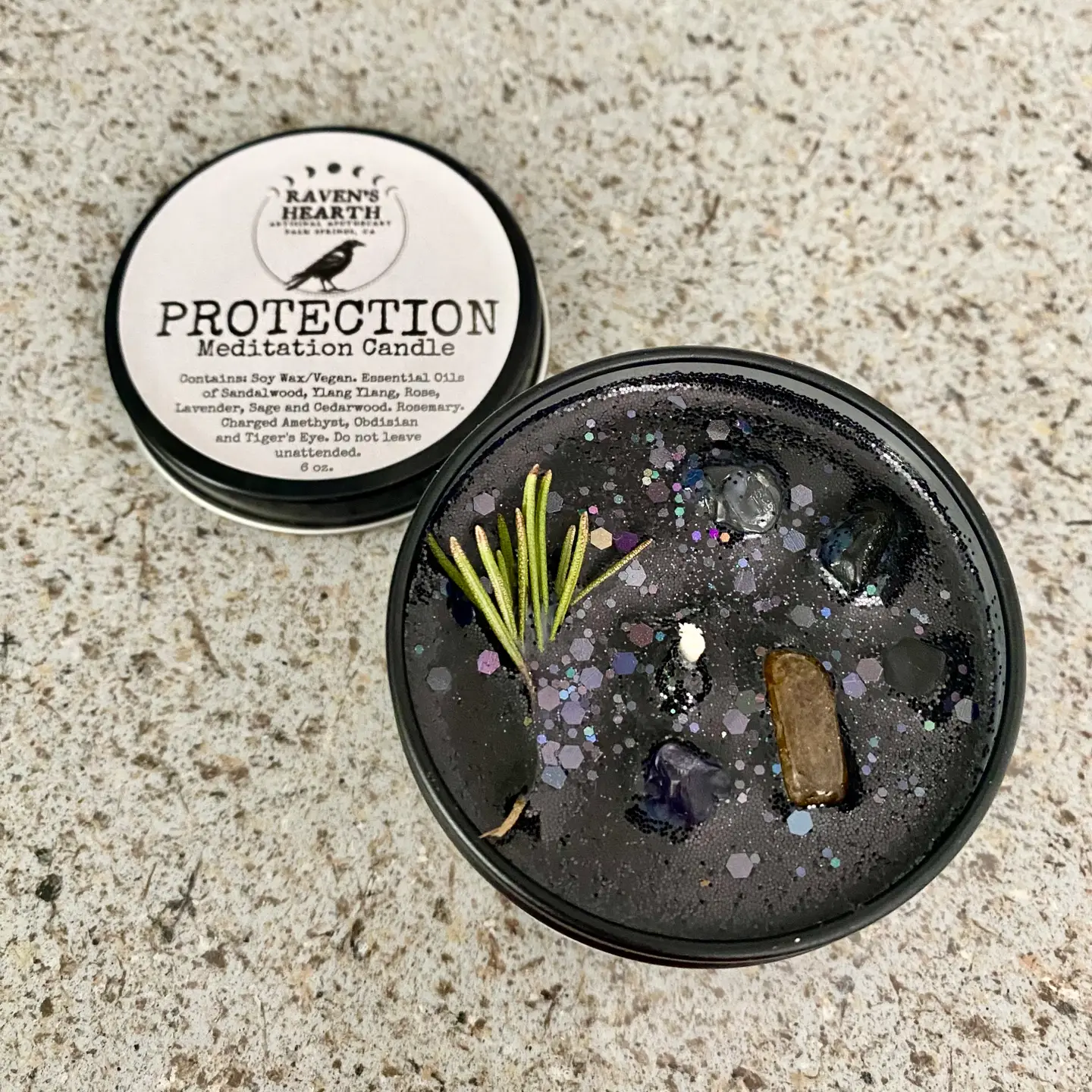 Protection Candle - Sandalwood & Rose