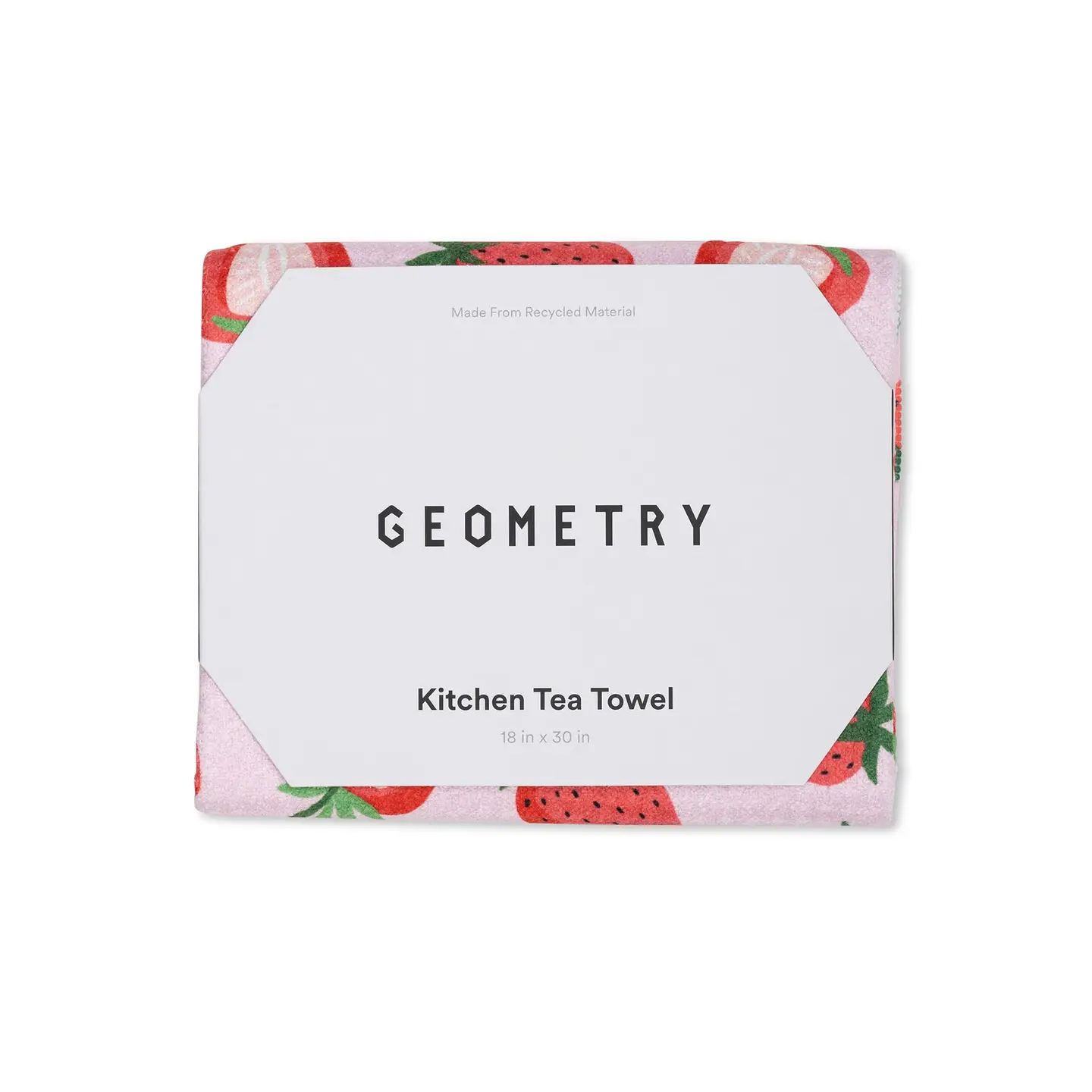 Geometry Tea Towel: Sweet Strawberry