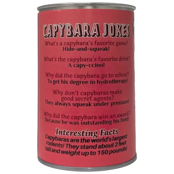 Canned Steve the Capybara Stuffed Animal