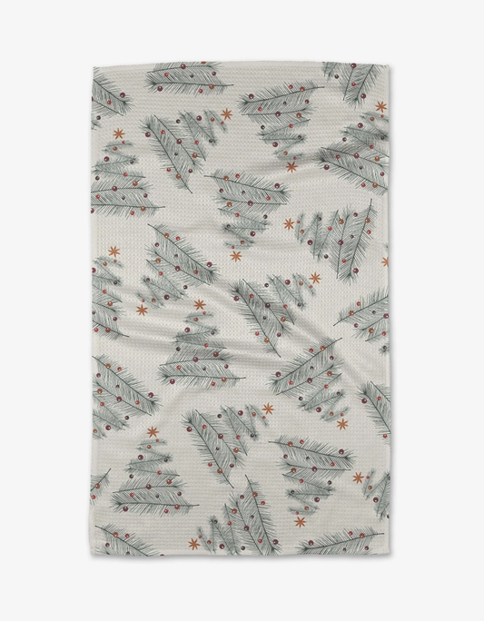 Geometry Tea Towel: Classy Christmas