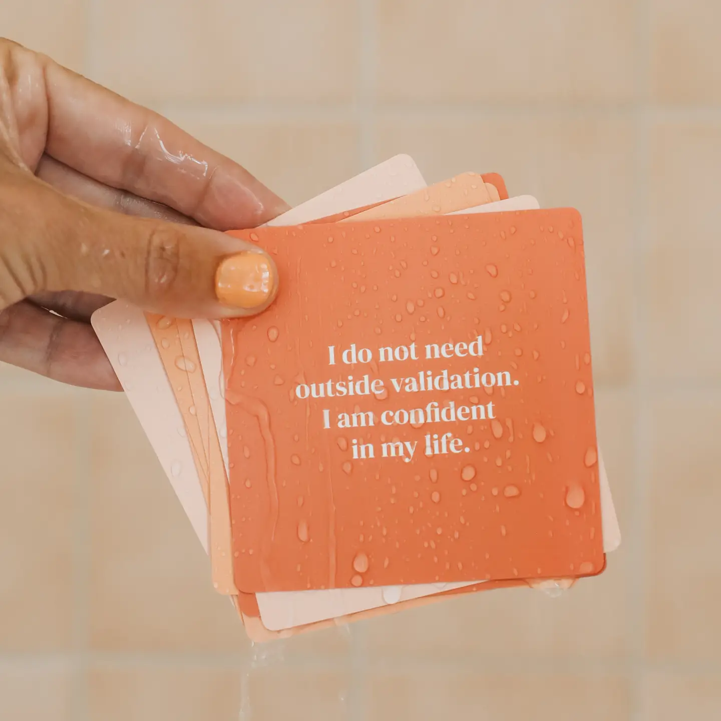 Shower Affirmation Cards