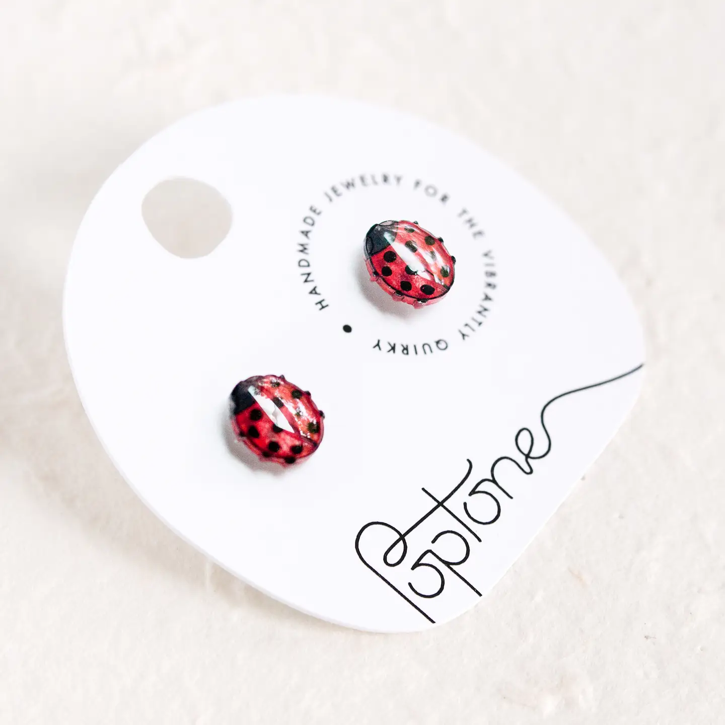 Ladybug Stud Earrings