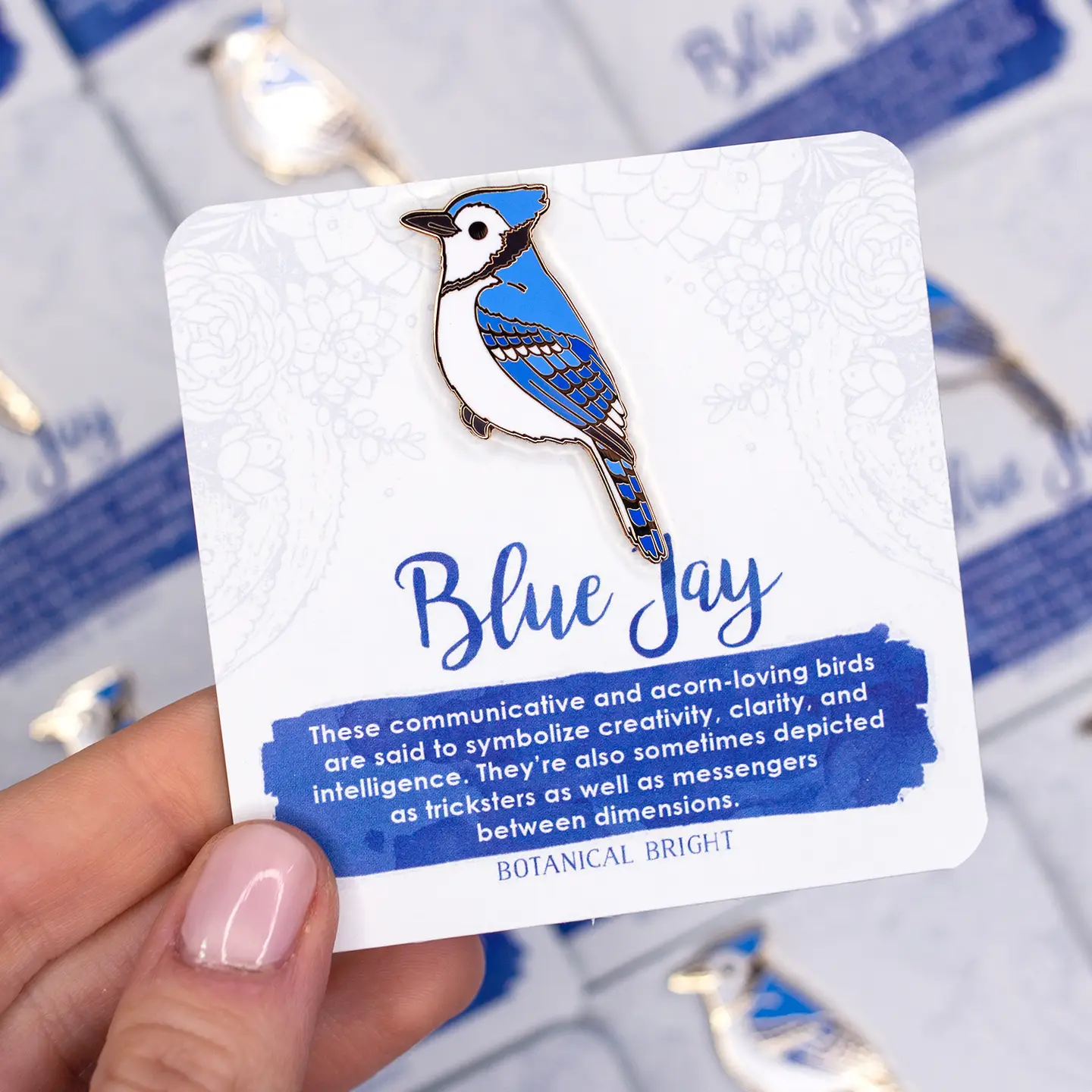 Blue Jay Enamel Pin