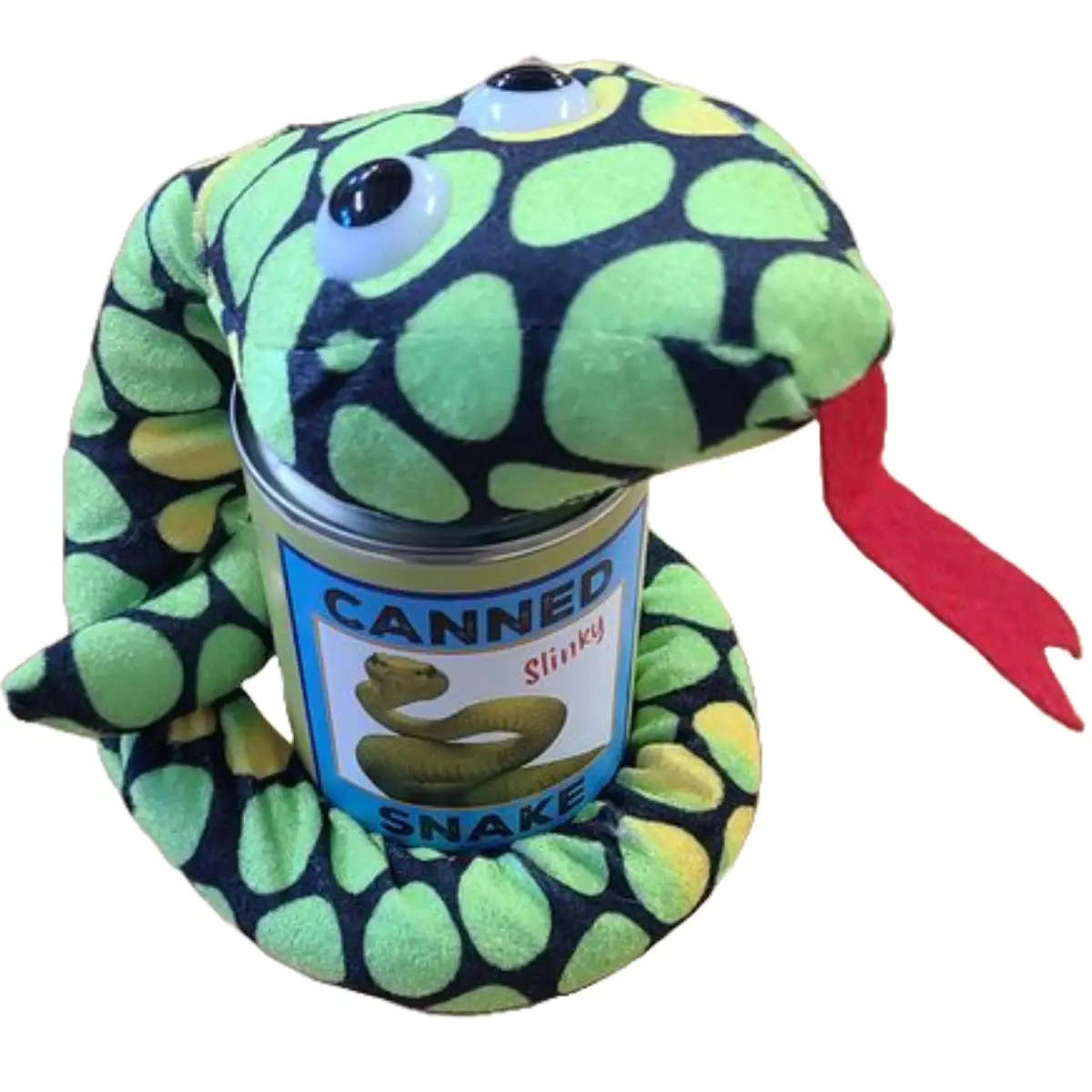 Canned Slinky the Snake Stuffed Animal