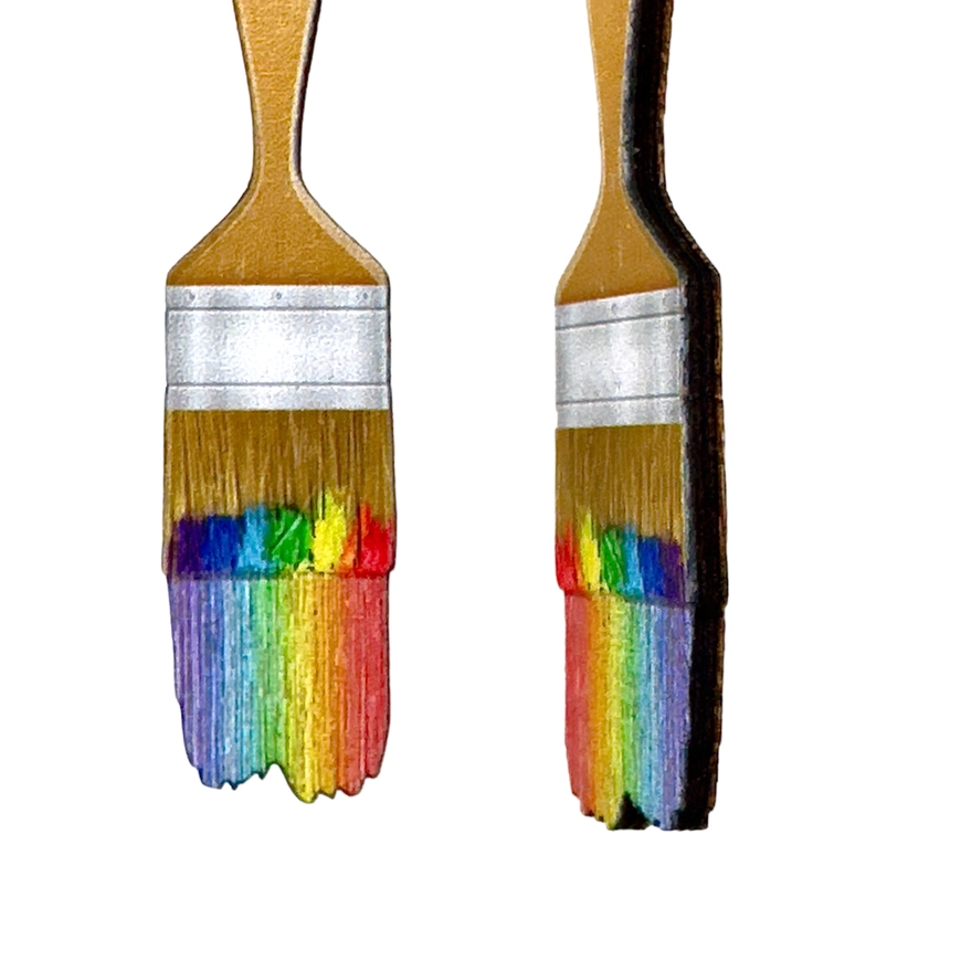 Paint Brush Earrings