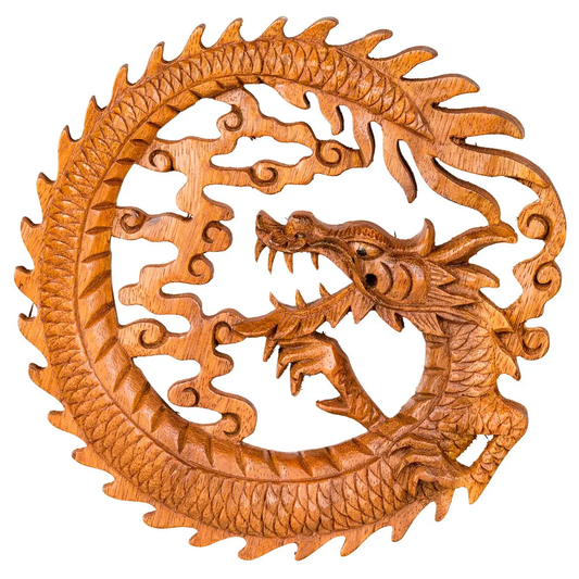 Wooden Dragon Wall Plaque