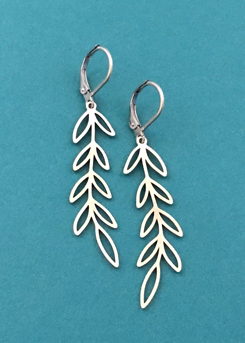 Silver Vine Earrings