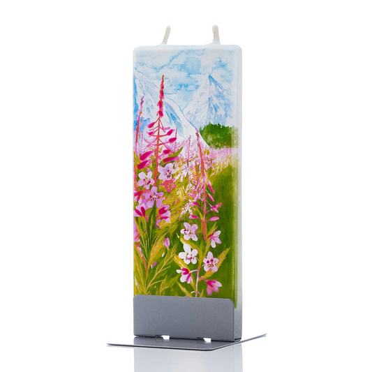 Flat Candle Fireweed in Mountains