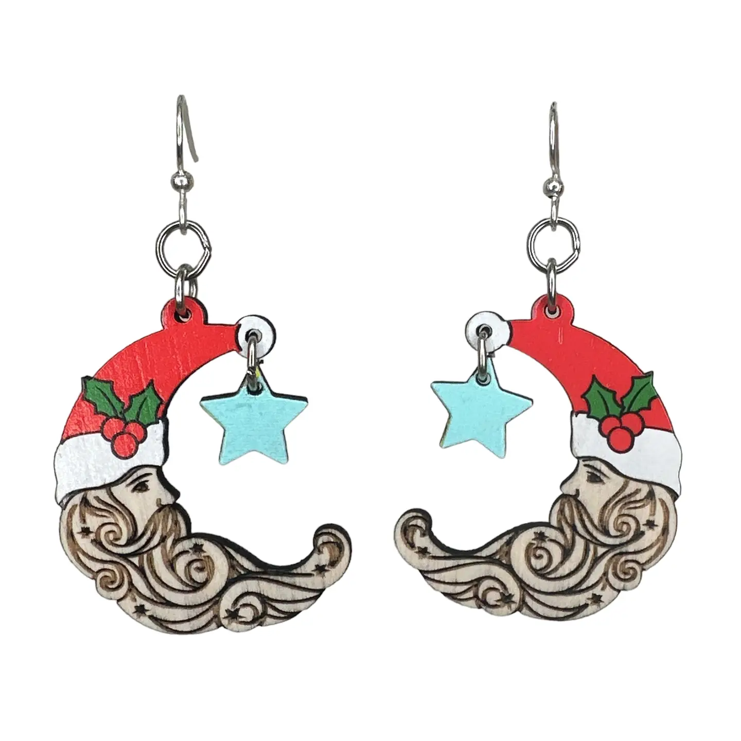 Santa Moon Earrings