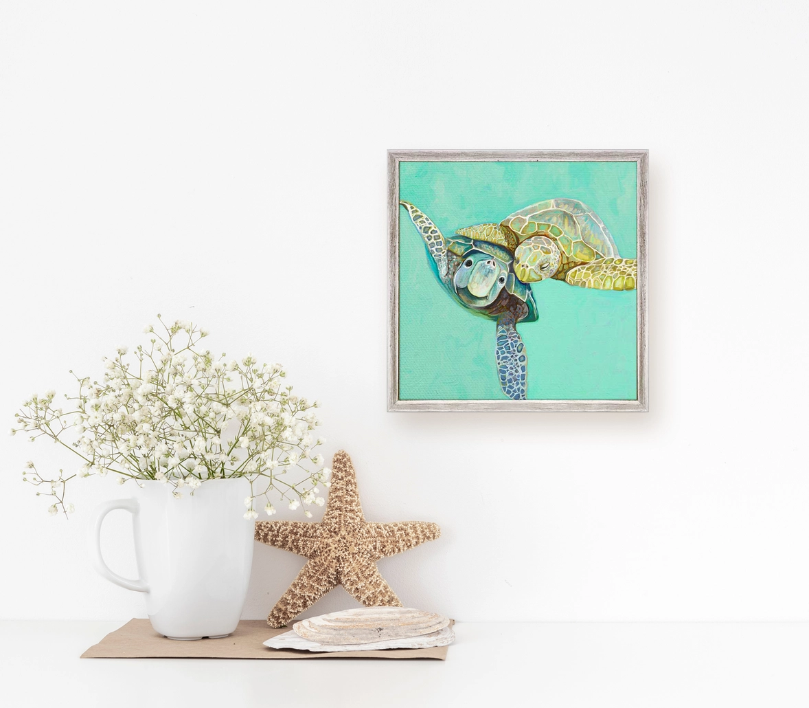 Sea Turtle Honeymoon Mini Canvas