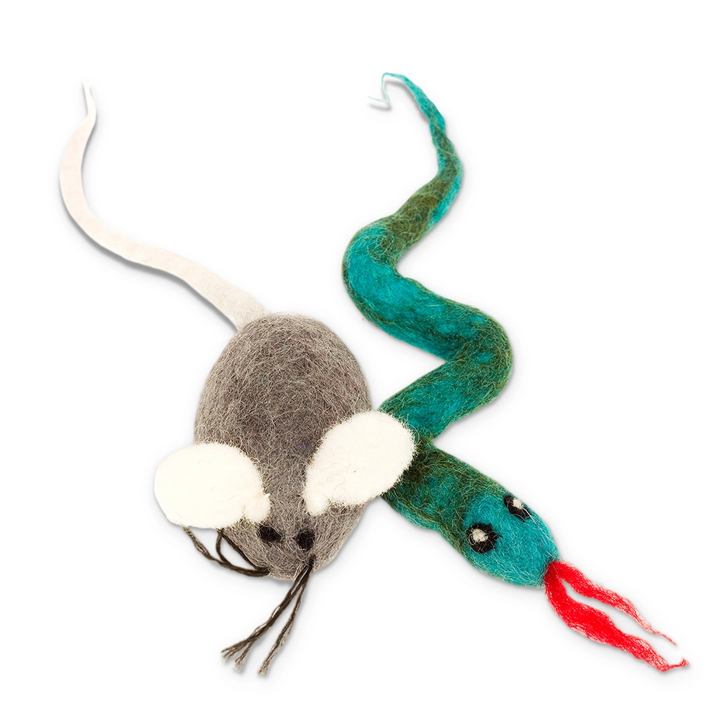 Wool Cat Toy Mouse Snake