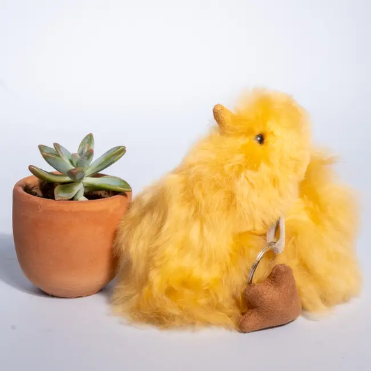 Alpaca Chick Keychain Charm