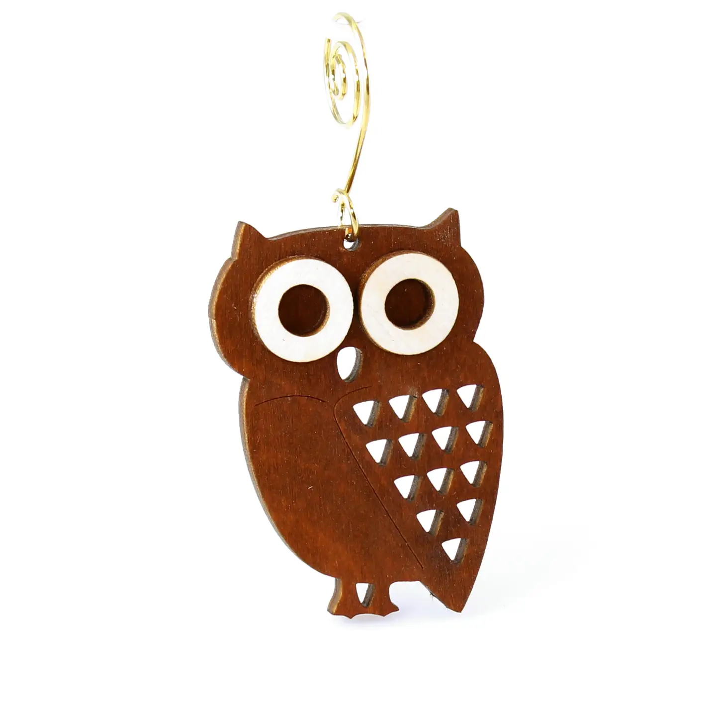 Little Hoot Owl Birchwood Ornament