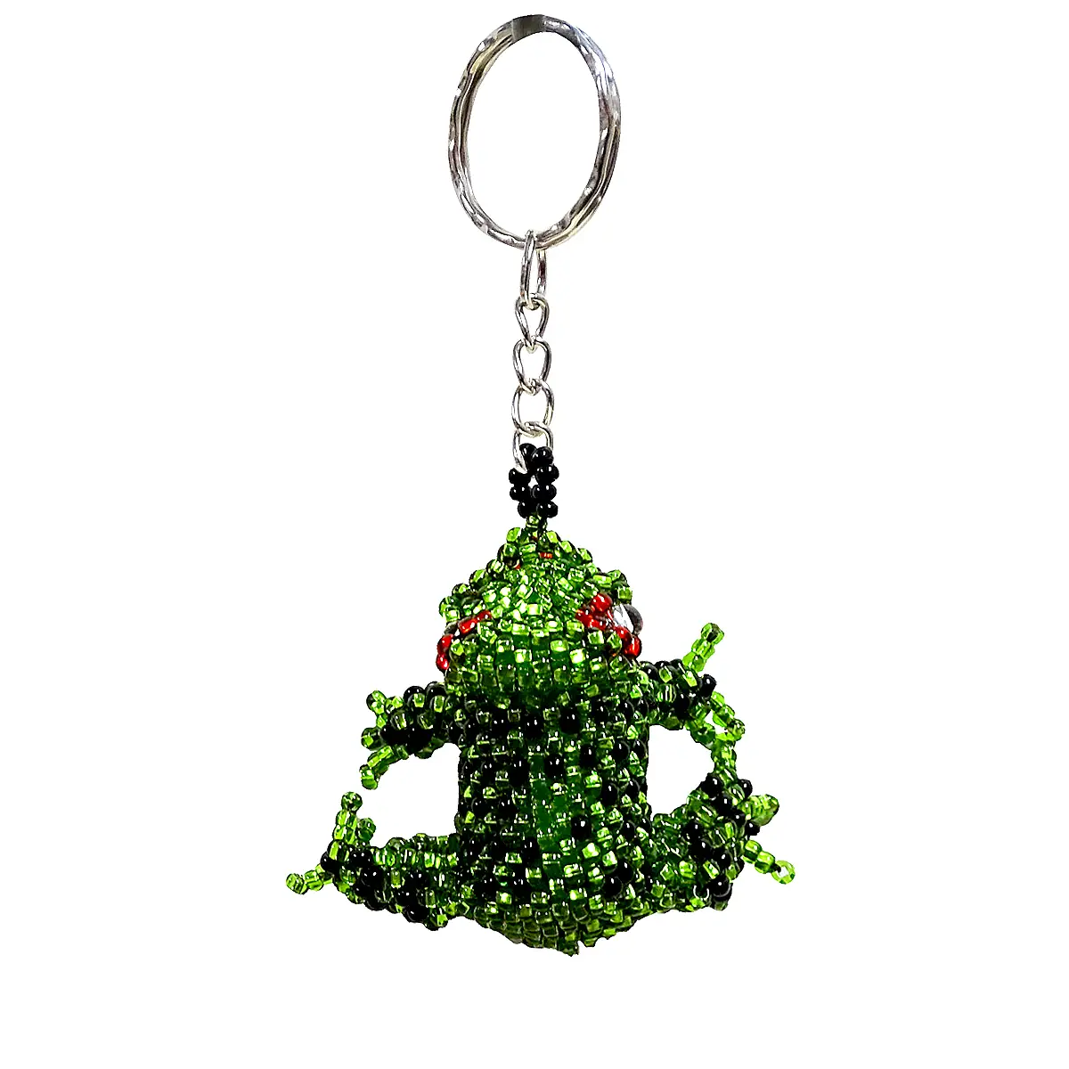 Beaded Frog Keychain
