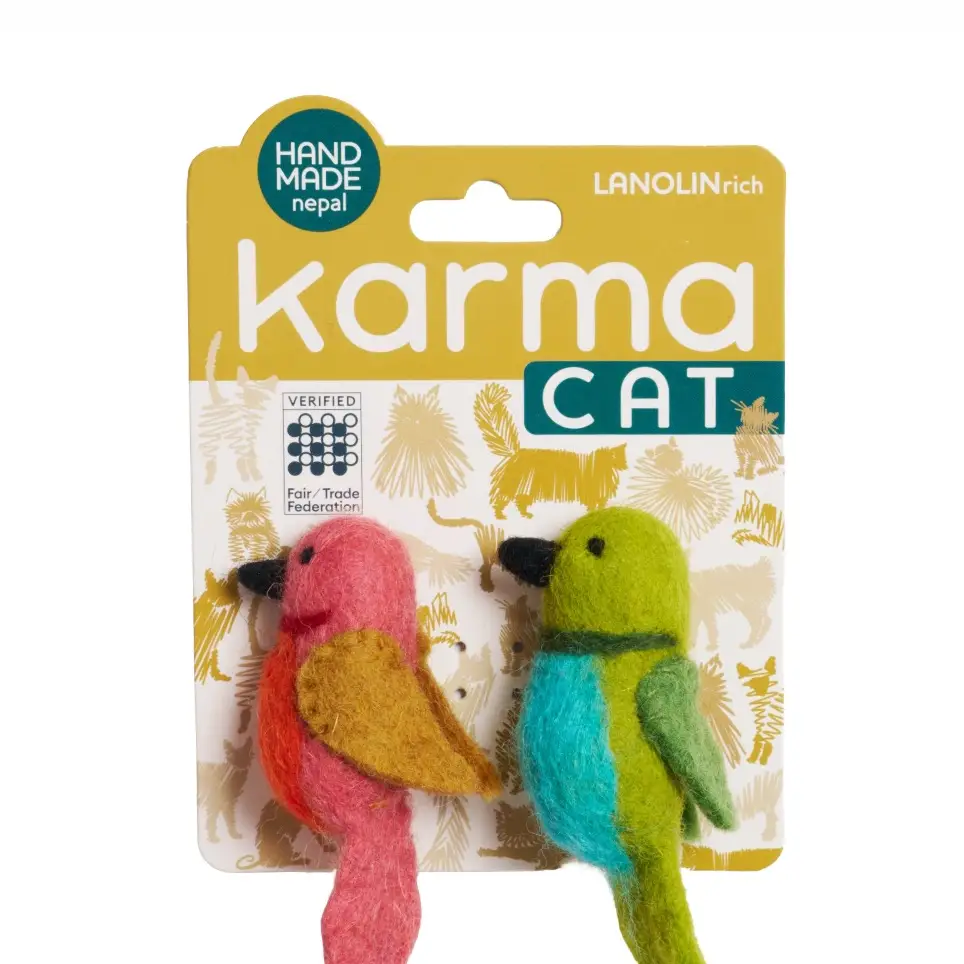 Wool Cat Toys Hummingbirds