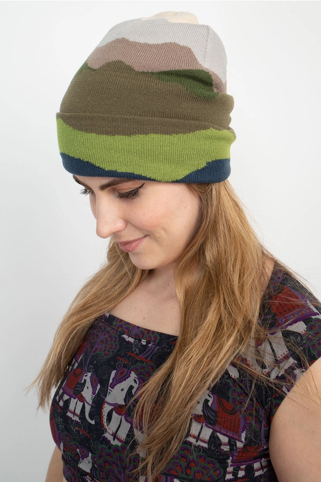 Mountain Landscape Beanie