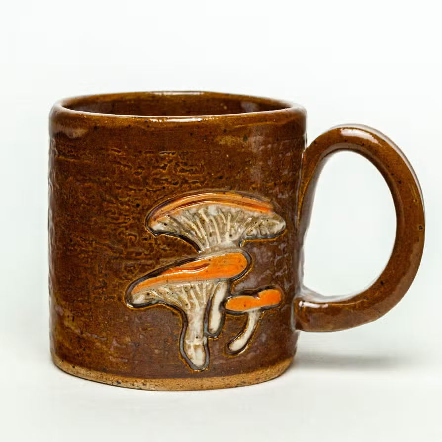 Jack O' Lantern Mushroom Mug