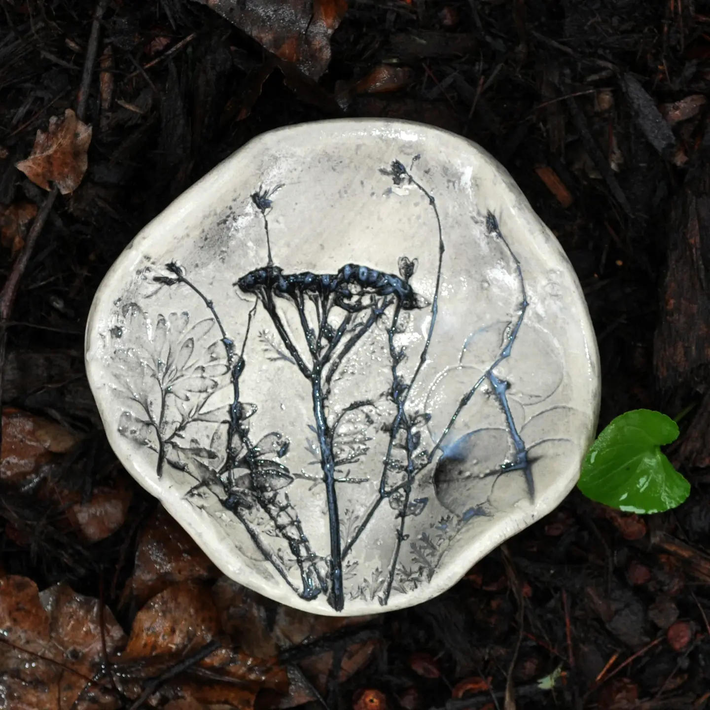 Rue, Yarrow + Eucalyptus Pottery Dish