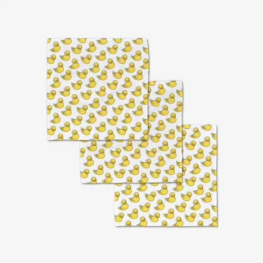 Geometry Luxe Washcloth Set: Duckies