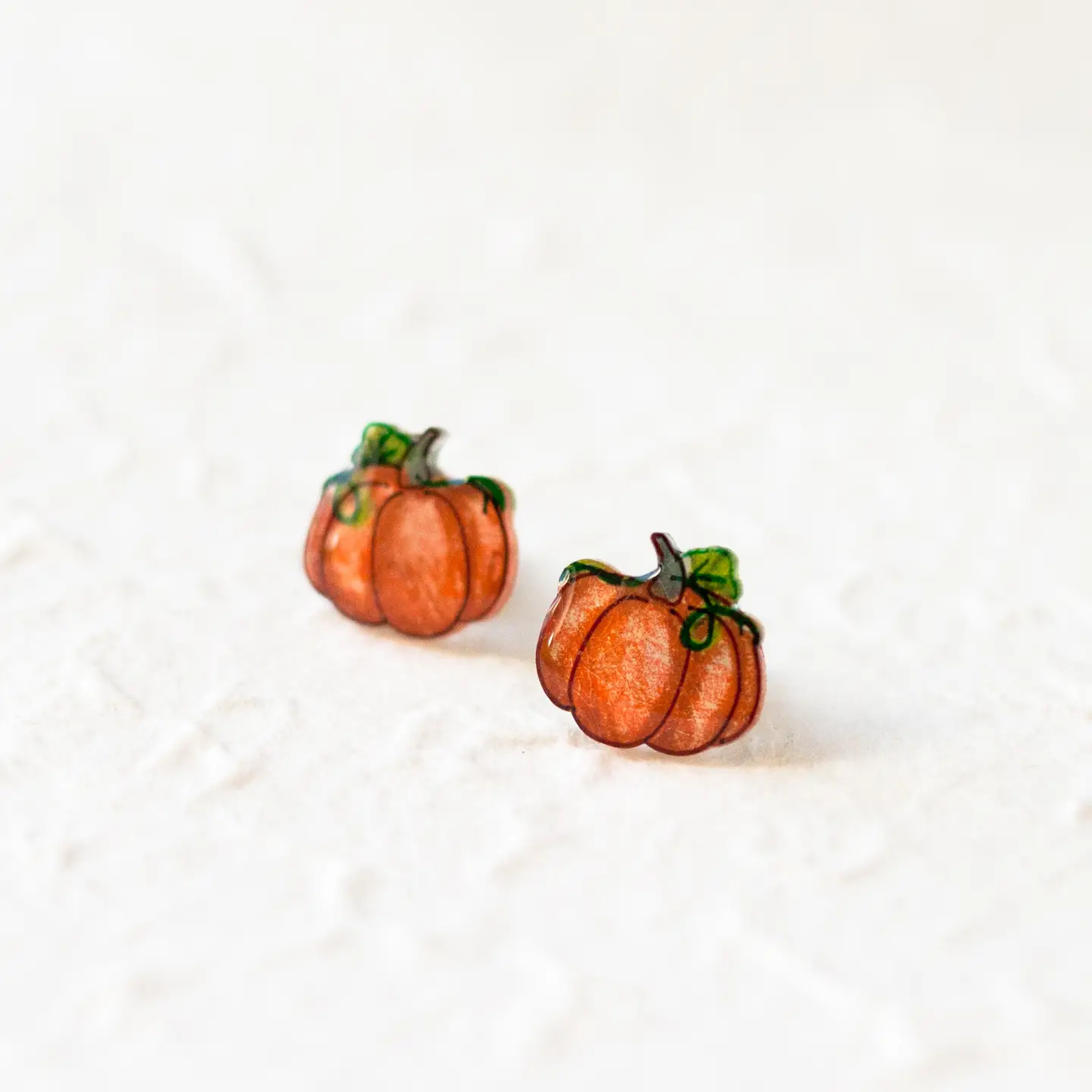 Cute Pumpkin Stud Earrings