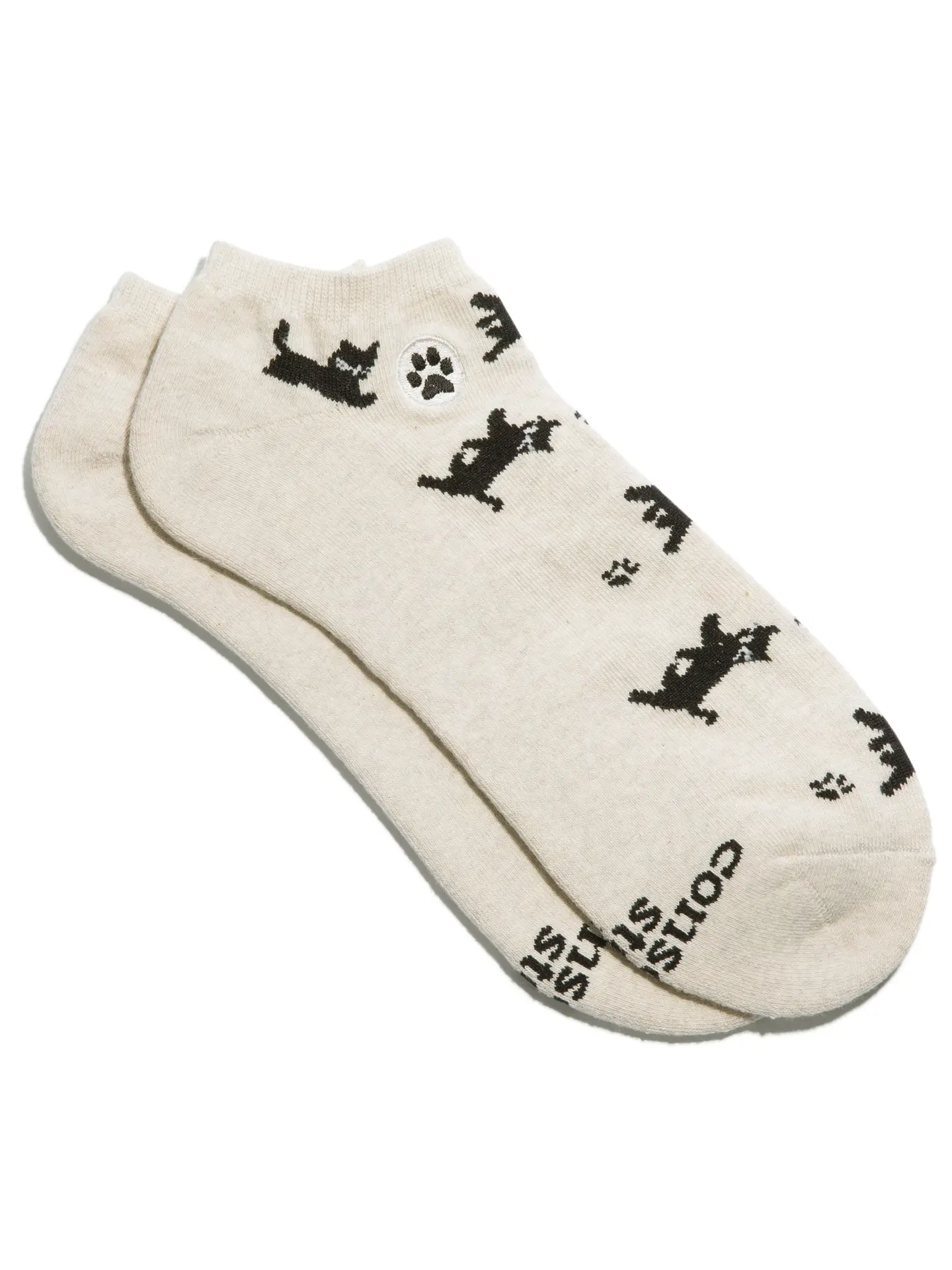 Ankle Socks That Save Cats (Beige Cats)