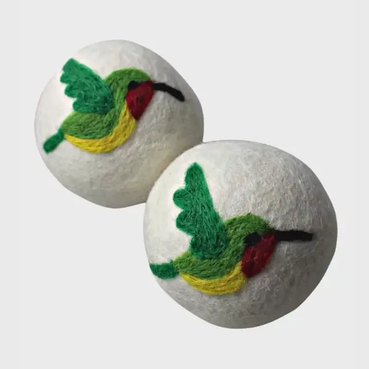 Hummingbird Handfelted Dryer Ball