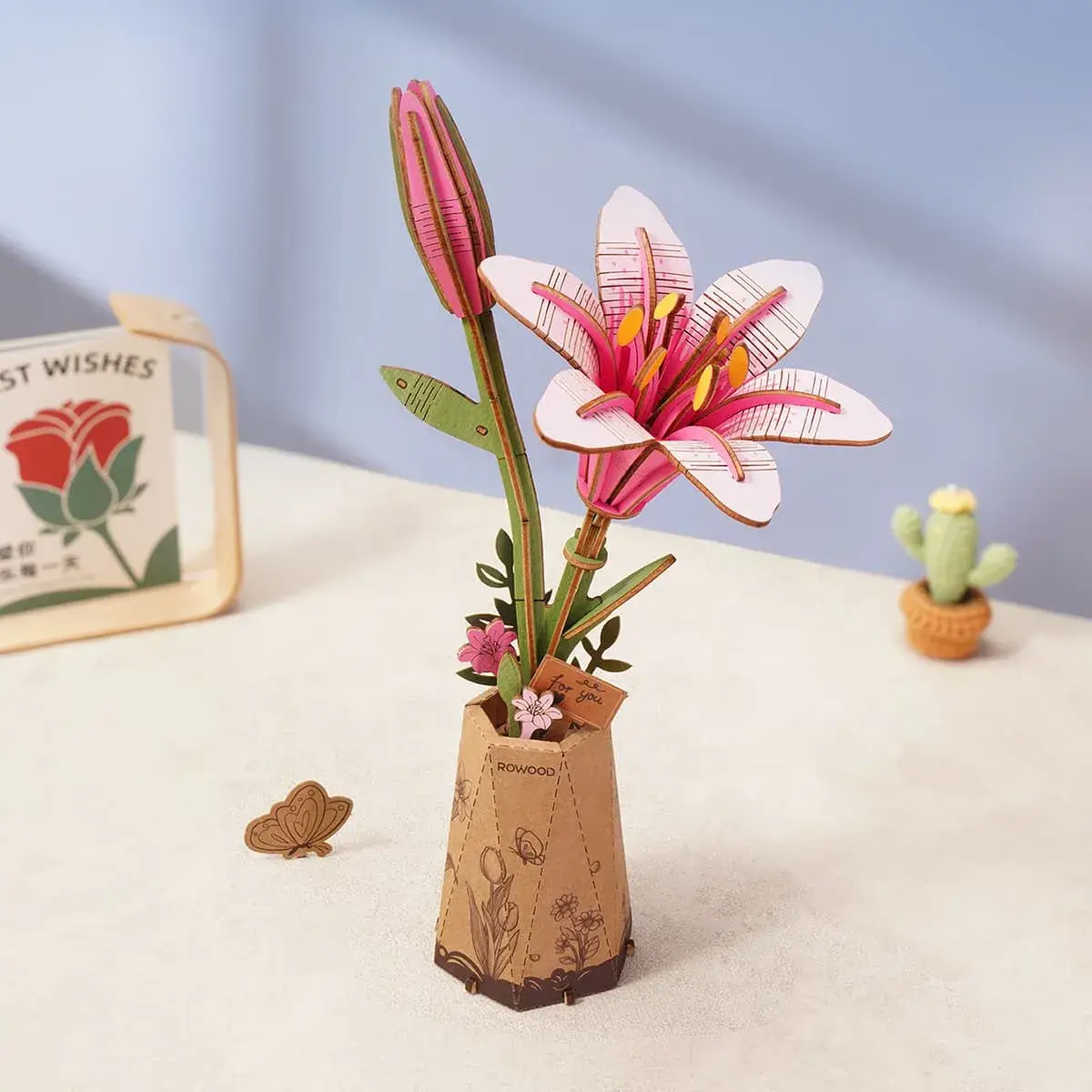 3D Wooden Flower Puzzle