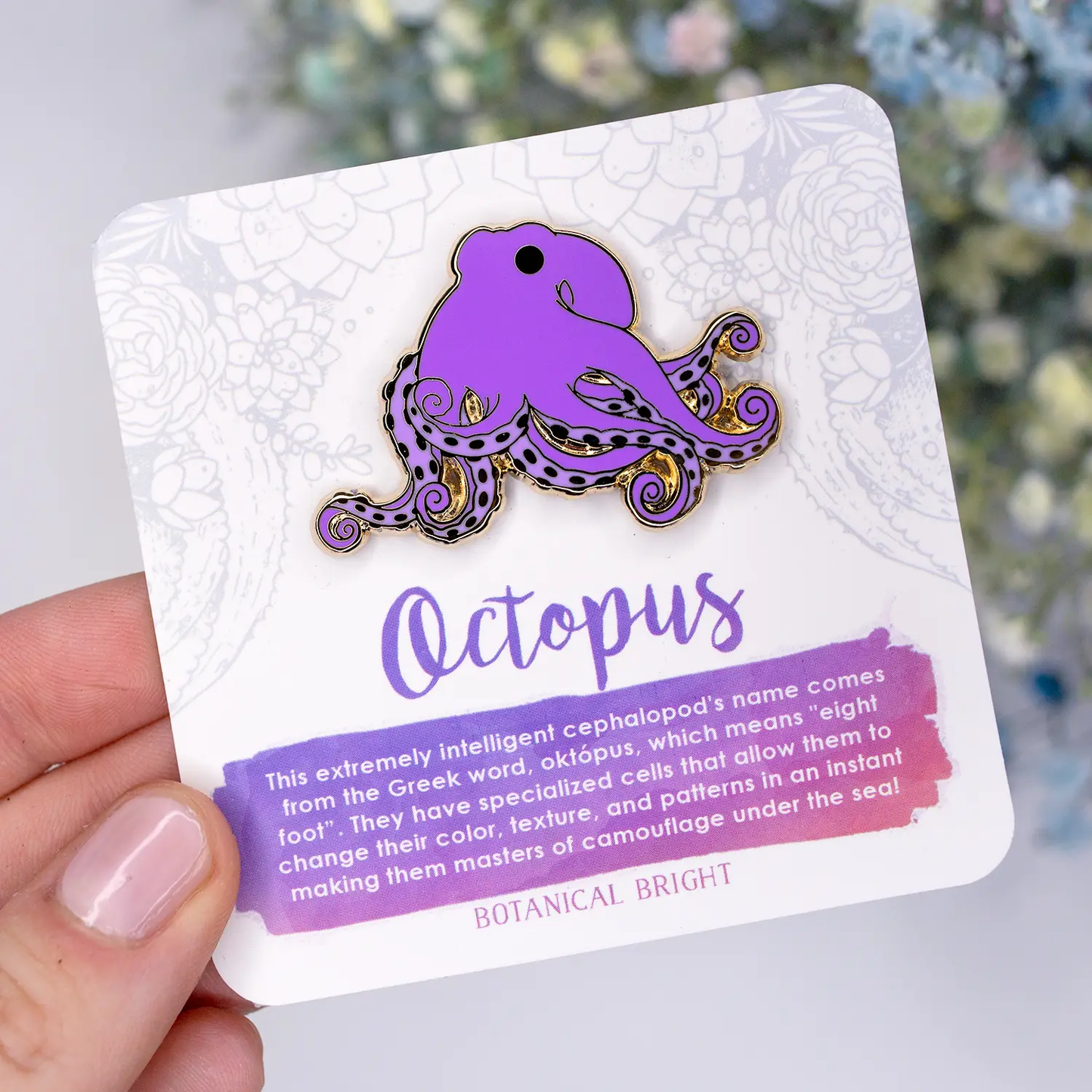 Octopus Enamel Pin