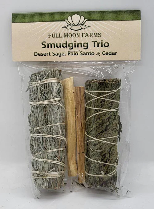 Smudging Trio Desert Sage Sage, Palo Santo + Cedar