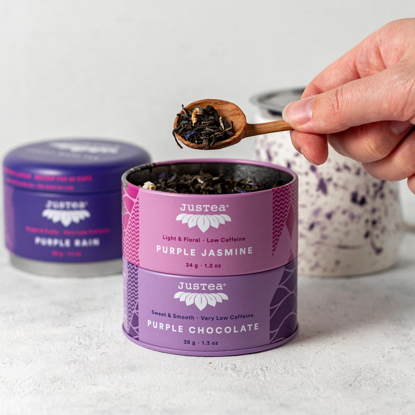 Purple Tea Trio in Tin-w/ spoon