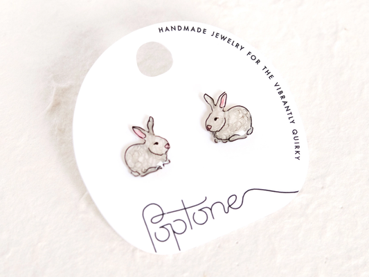 Cute Bunny Rabbit Stud Earrings