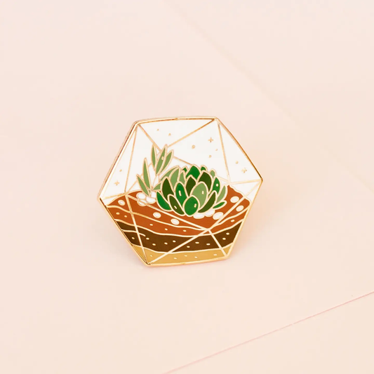 Succulent Terrarium Pin