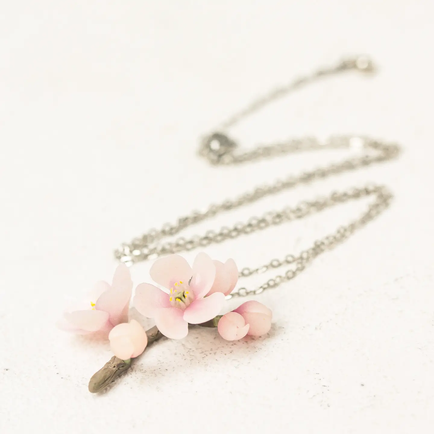 Pendant - Sakura Branch - Jewelry with Sakura Flowers