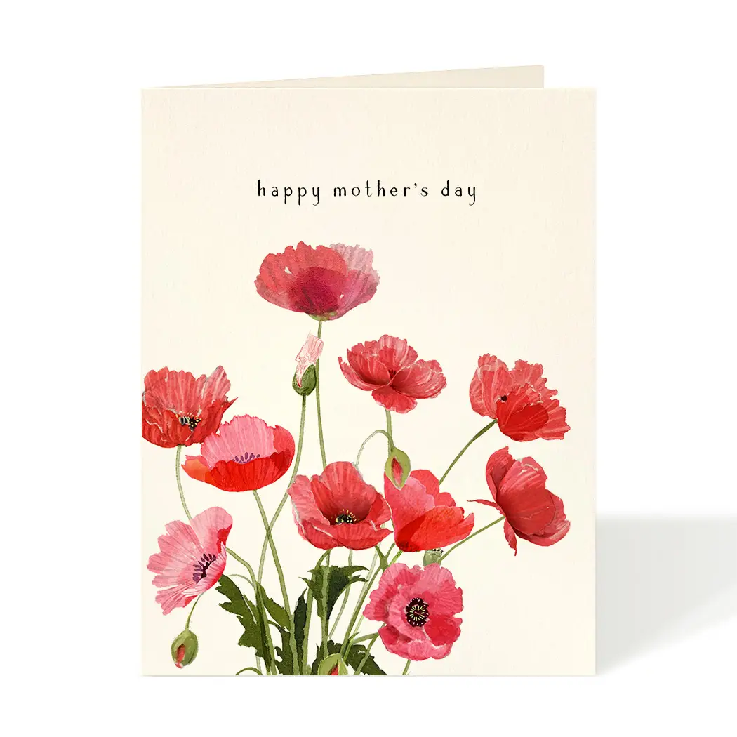 Poppies Mother's Day Card