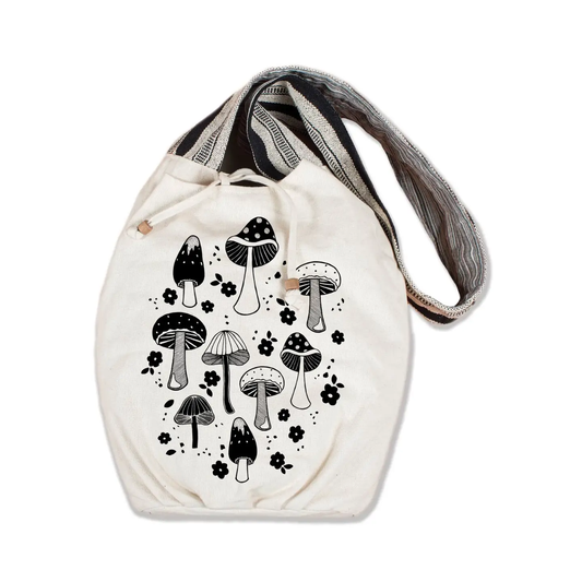 Shrooms & Blooms Boho Bag