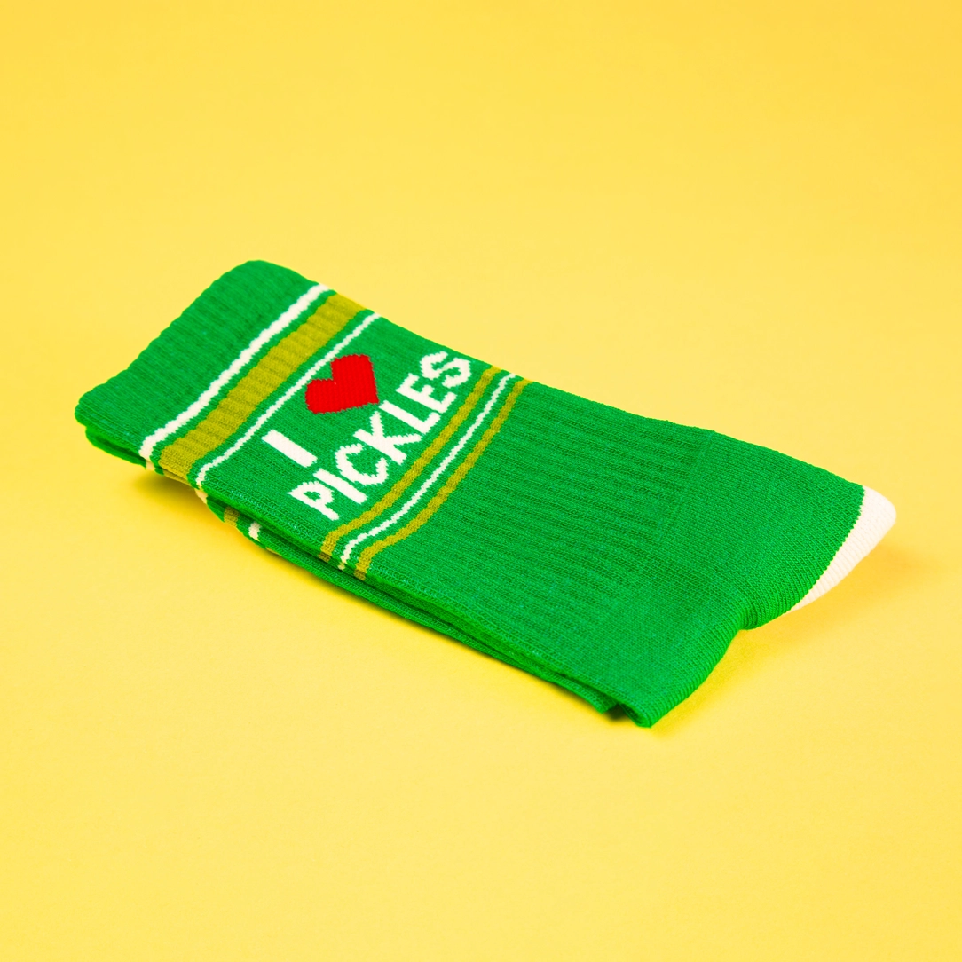 I Love Pickles Crew Socks