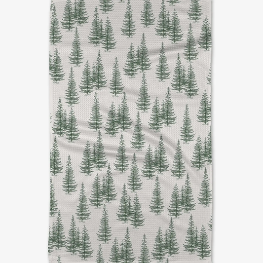 Geometry Tea Towel: Christmas Forest